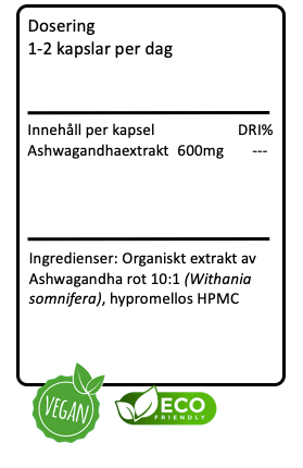 Ashwagandha PURA – Mot stress, sömnproblem & trötthet naturligt