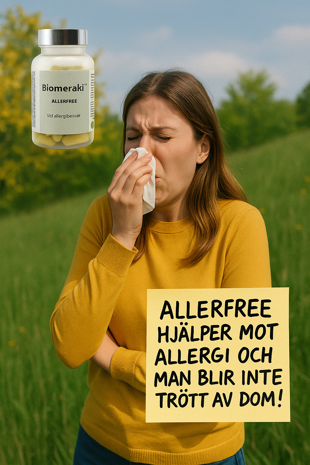 ALLERFREE – Naturligt antihistamin mot allergi utan trötthet