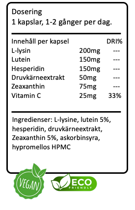 EYELOVE – Naturligt tillskott för syn, torra ögon & makuladegeneration